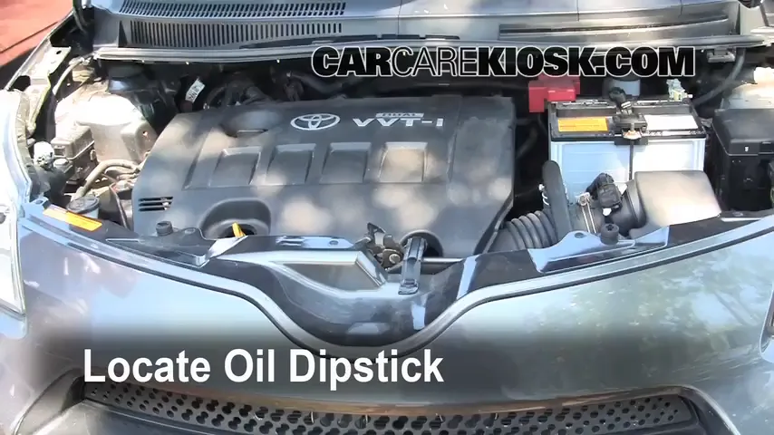 2008 Scion xD 1.8L 4 Cyl. Oil Check Oil Level